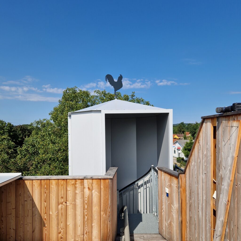 Überdachung Treppenlift